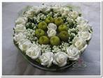 Taart Foambloemen Roos Cake Wit 15 cm, Ophalen of Verzenden, Nieuw