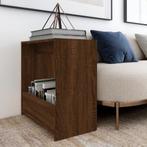 vidaXL Bijzettafel 50x26x50 cm bewerkt hout bruin eikenkleur, Huis en Inrichting, Tafels | Bijzettafels, Verzenden, Nieuw, 45 tot 60 cm