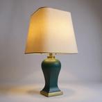 Kullmann - Tafellamp - Groene stijlvolle lamp - Messing, Antiek en Kunst