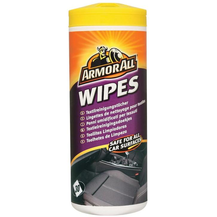Armor All Textiel Reinigingsdoekjes 30 stuks, Auto diversen, Onderhoudsmiddelen, Verzenden