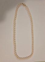 Halsketting - 18 karaat Geel goud Parel - Diamant, Sieraden, Tassen en Uiterlijk, Kettingen, Nieuw