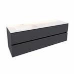 Badkamermeubel Solid Surface AQS Oslo 150x46 cm Links Mat, Huis en Inrichting, Badkamer | Badkamermeubels, Ophalen of Verzenden