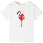 vidaXL Kindershirt 140 ecru, Verzenden, Nieuw