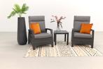 VDG Darwin verstelbare loungestoelen + Atlanta bijzettafel -, Tuin en Terras, Tuinsets en Loungesets, Verzenden, Nieuw, Overige materialen