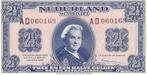 Bankbiljet 2,5 gulden 1945 Wilhelmina UNC, Postzegels en Munten, Bankbiljetten | Nederland, Verzenden