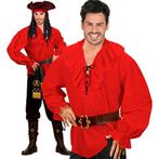 Rode Blouse Heren Piraten/Renaissance, Kleding | Heren, Verzenden, Nieuw