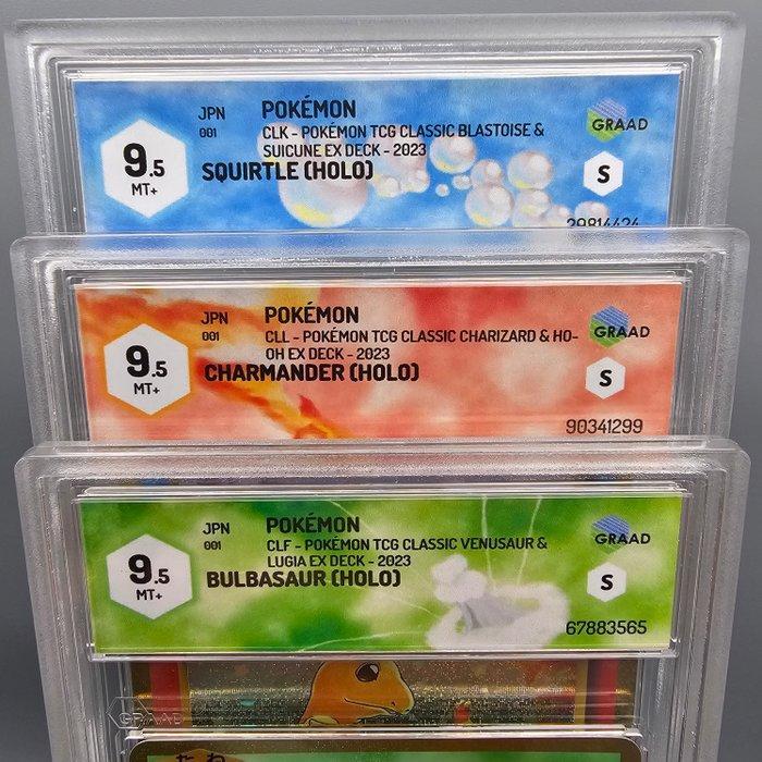 Pokémon - 3 Graded card - TRIS Starter -> Base Set:, Hobby en Vrije tijd, Verzamelkaartspellen | Pokémon