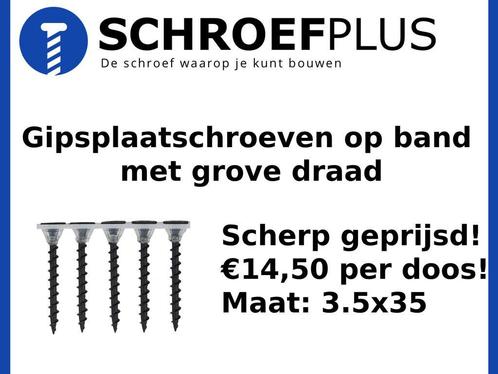 Gipsplaatschroeven op band Grof en Fijne draad en Los, Doe-het-zelf en Verbouw, IJzerwaren en Bevestigingsmiddelen, Schroeven