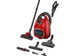 Bosch -  Serie 6  Stofzuiger Met Zak Rood, Stofzak, Verzenden, Stofzuiger, Nieuw