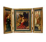 Altaarstuk - Hout - 1960-1970 - Drieluik Nativiteit, Antiek en Kunst