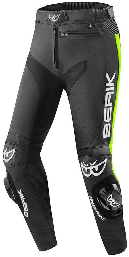 Berik Track Zwart Geel Leren Motorbroek, Motoren, Kleding | Motorkleding, Heren, Nieuw met kaartje, Broek | leer, Verzenden