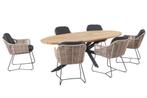 Taste by 4 Seasons Belmond tuinset naturel met Prado tafel, Ophalen of Verzenden, Nieuw