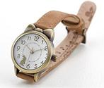Kinderhorloge - rabbit - konijn - licht bruin leren bandje, Sieraden, Tassen en Uiterlijk, Horloges | Heren, Verzenden, Nieuw