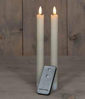 Ledkaarsen rustiek ivory old white annas collection led, Huis en Inrichting, Woonaccessoires | Kunstplanten en Kunstbloemen, Nieuw