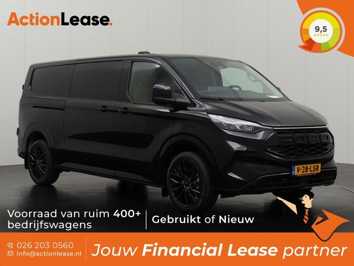 Ford Transit Custom Bestelbus L2 H1 2024 Diesel, Auto's, Ford, Dealer onderhouden, Te koop, Zwart, Handgeschakeld, Financial lease