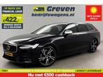 Volvo V90 2.0 T4 R-Design 190PK LED Trekh Cam LED H/K PDC, Auto's, Automaat, V90, Zwart, Nieuw