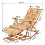 Bamboe Schommelstoel: Comfortabele Relax Fauteuil Woonkamer, Tuin en Terras, Tuinstoelen, Verzenden, Nieuw