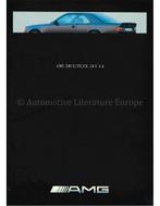 1991 MERCEDES BENZ E KLASSE PROGRAMMA AMG BROCHURE ENGELS, Boeken, Auto's | Folders en Tijdschriften, Nieuw, Author