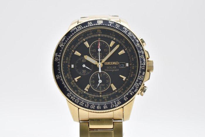 Seiko - Solar Chronograph - Zonder minimumprijs - V172-0AC0, Sieraden, Tassen en Uiterlijk, Horloges | Antiek