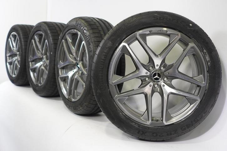 Mercedes GLC 63 AMG 20 inch velgen Continental Zomerbanden N, Auto-onderdelen, Banden en Velgen, Velg(en), Gebruikt, 20 inch, Zomerbanden
