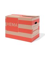 HEMA Verhuisdoos 48.5x32x36cm karton strepen, Verzenden, Nieuw