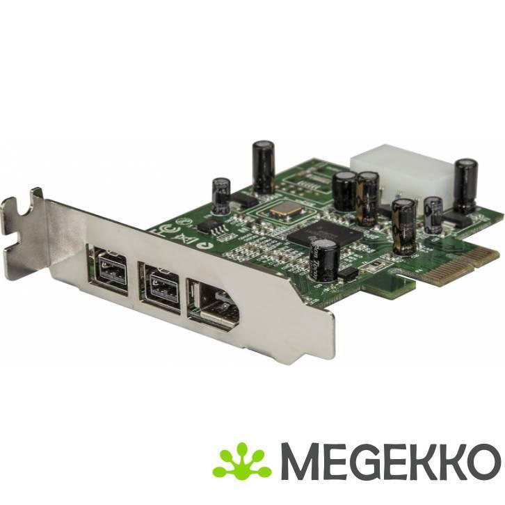 StarTech.com 3-poort 2b 1a Low Profile 1394 PCI Express, Computers en Software, Netwerkkaarten, Nieuw, Verzenden