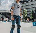 Nijdam Skate Beschermset Kinderen Neo Nero Zwart/Grijs M, Ophalen of Verzenden, Nieuw