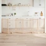 vidaXL Hondenhek met deur opvouwbaar 6 panelen 300 cm, Verzenden, Nieuw