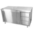 GGM Gastro | RVS werktafel ECO - 1400x700mm - | ASK147R3#ECO, Verzenden, Nieuw in verpakking, Meubilair