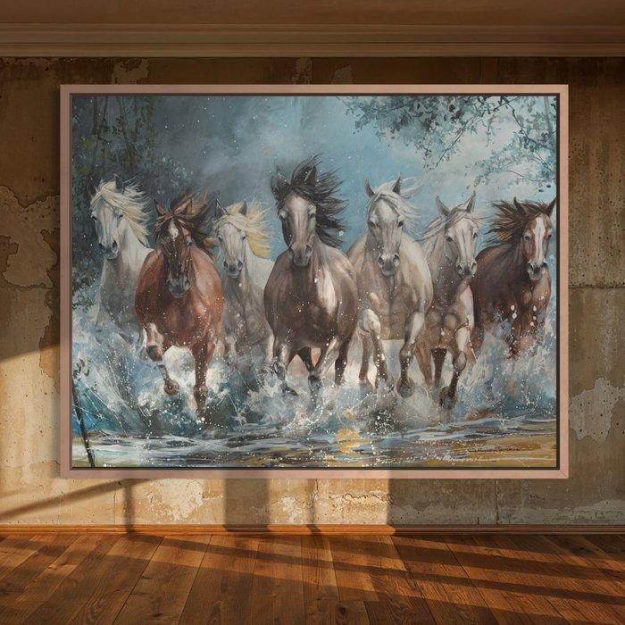 Anastasiya Tumanova - Harmonie en mouvement.-XXL, Antiek en Kunst, Kunst | Schilderijen | Modern