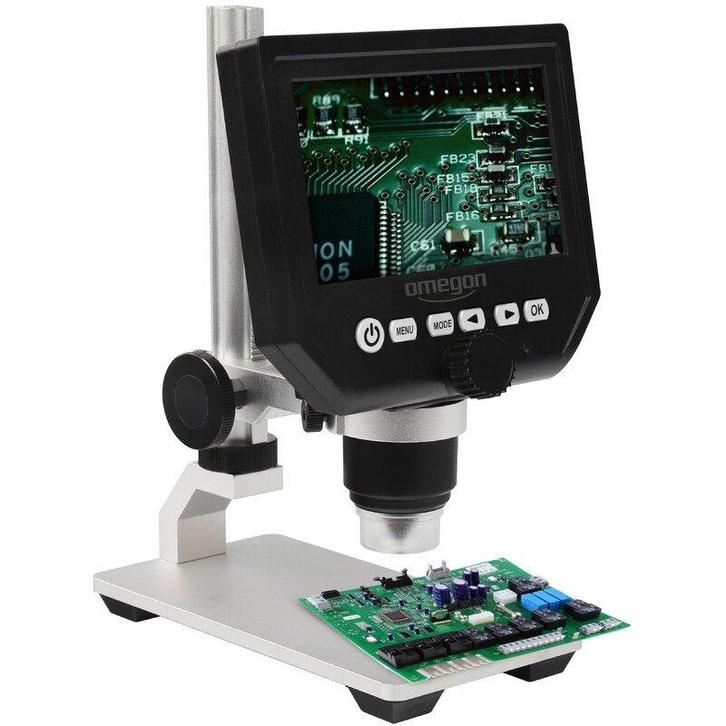 Omegon Opzicht Microscoop DigiStar, 1x-600x, LCD 4,3, Audio, Tv en Foto, Optische apparatuur | Microscopen, Biologische microscoop