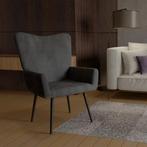 Oorfauteuil / Relaxfauteuil Odense - Grijs - Corduroy Stof, Huis en Inrichting, Stoelen, Verzenden, Nieuw