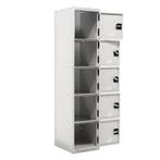 Gebruikte Lockerkasten 5 deuren (cilindersluiting), Huis en Inrichting, Kasten | Lockerkasten, Ophalen of Verzenden, Gebruikt