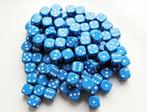 Dobbelstenen 16mm - Blauw (100 stuks) | Spellenrijk -, Nieuw, Verzenden