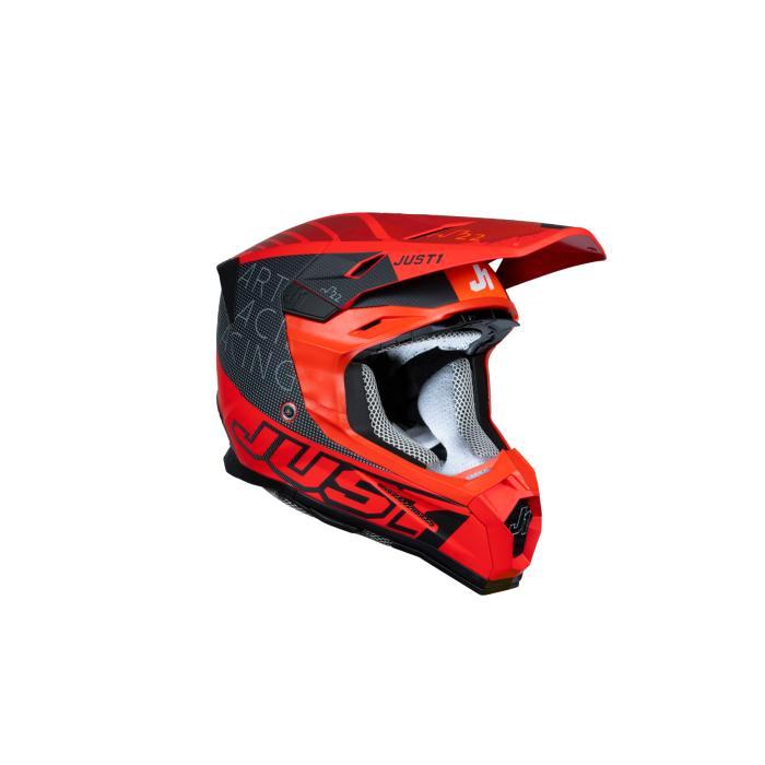 Just1 J-22 F Dynamo Helmet – Black/Red, Motoren, Kleding | Motorkleding, Verzenden
