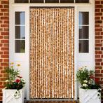 vidaXL Vliegengordijn 90x220 cm chenille oker en wit, Verzenden, Nieuw