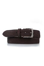 Mooie slangenleren riem python Cayenne bruin KORTING, Bruin, Echt leder, Riccamente, Nieuw
