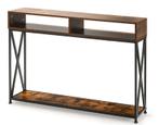 Tweedekans | Coast Consoletafel 120 x 23 x 79 cm – Rustiek, Huis en Inrichting, Tafels | Salontafels, Ophalen of Verzenden, Zo goed als nieuw