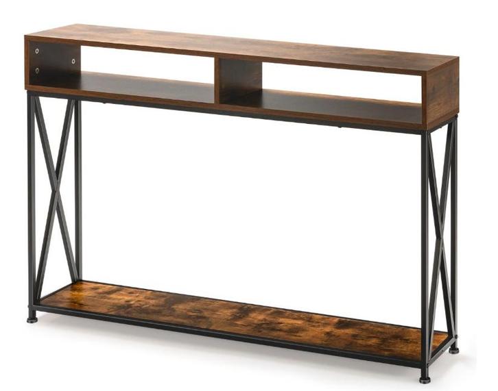 Tweedekans | Coast Consoletafel 120 x 23 x 79 cm – Rustiek, Huis en Inrichting, Tafels | Salontafels, Zo goed als nieuw, Ophalen of Verzenden