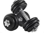 Complete Dumbbell Set 30kg – 2-in-1 Halters en Barbell, Verzenden, Nieuw