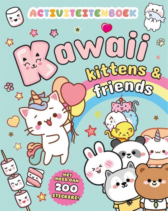Kawaii kittens & friends activiteitenboek / Kawaii, Boeken, Overige Boeken, Zo goed als nieuw, Verzenden