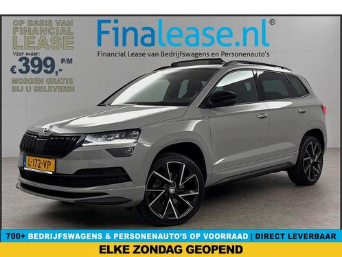 Škoda Karoq 1.5 TSI ACT 150PK Sportline Business Pano €399pm, Auto's, Skoda, Lease, Automaat, SUV of Terreinwagen, Benzine, Zilver of Grijs