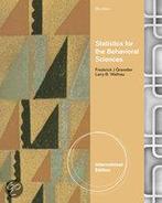 Statistics for the Behavioral Sciences Interna 9781111839550, Boeken, Zo goed als nieuw