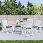vidaXL Stoelkussens 4 st 40x40x7 cm oxford stof taupe, Huis en Inrichting, Woonaccessoires | Kussens, Verzenden, Nieuw