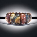 Elegante armband van multicolore tijgeroog. Echte,, Verzamelen, Mineralen en Fossielen