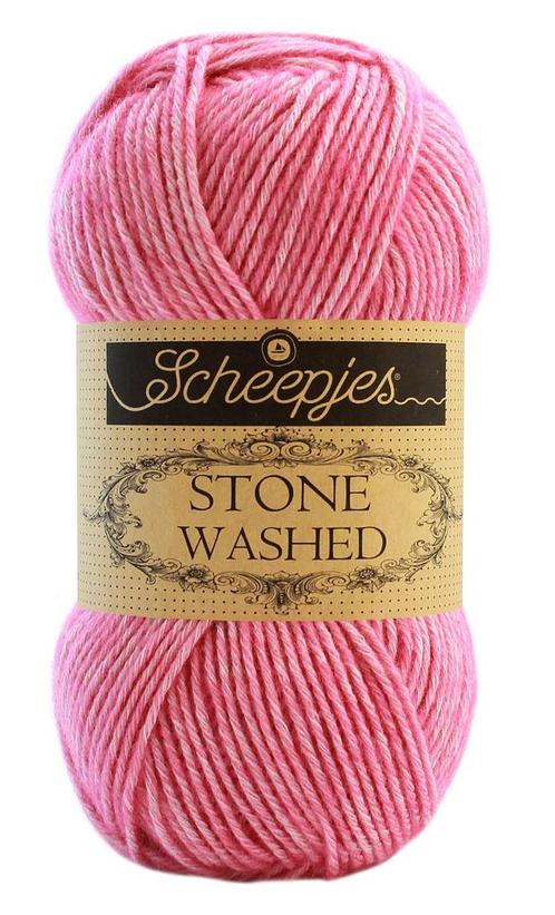 Scheepjes Stone Washed - 836 tourmaline - Katoen Garen, Hobby en Vrije tijd, Breien en Haken, Ophalen of Verzenden