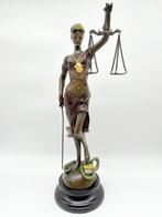 Figuur - Lady Justice - 40 cm - Brons, Marmer, Antiek en Kunst