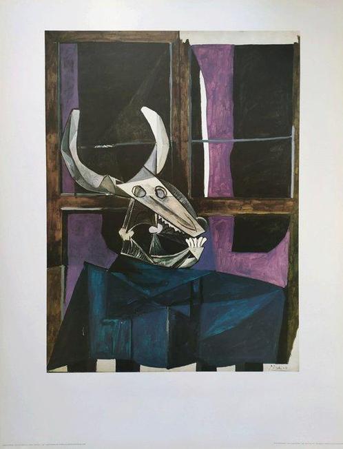 Pablo Picasso (1881-1973) (after) - Nature Morte au Crane, Antiek en Kunst, Kunst | Tekeningen en Foto's