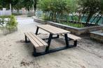 Rockwood® Picknicktafel Larix - Zwaar Kunststof - Sand Beige, Tuin en Terras, Ophalen of Verzenden, Nieuw, Rechthoekig, Hout