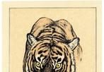 ”Tora”  (tiger) - Toshi Yoshida (1911-1995) - Japan